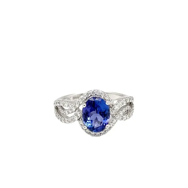 18KW Tanzanite and Diamond Ring