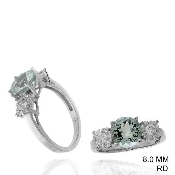 Diamond and Aqua Ring Falls Jewelers Concord, NC