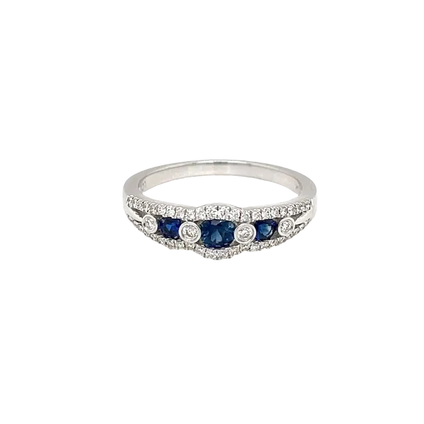 Sapphire and Diamond Ring Falls Jewelers Concord, NC
