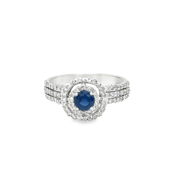Sapphire and Diamond Ring Falls Jewelers Concord, NC
