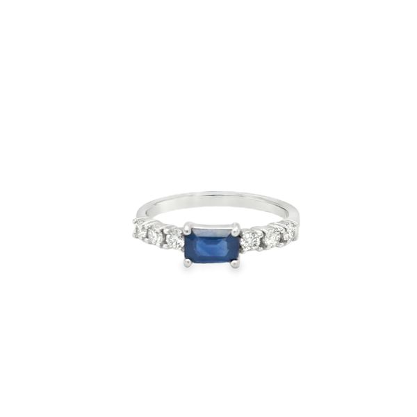 Sapphire and Diamond Ring Falls Jewelers Concord, NC