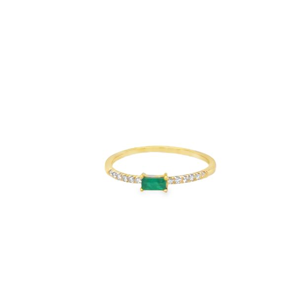 Emerald and Diamond Ring Falls Jewelers Concord, NC