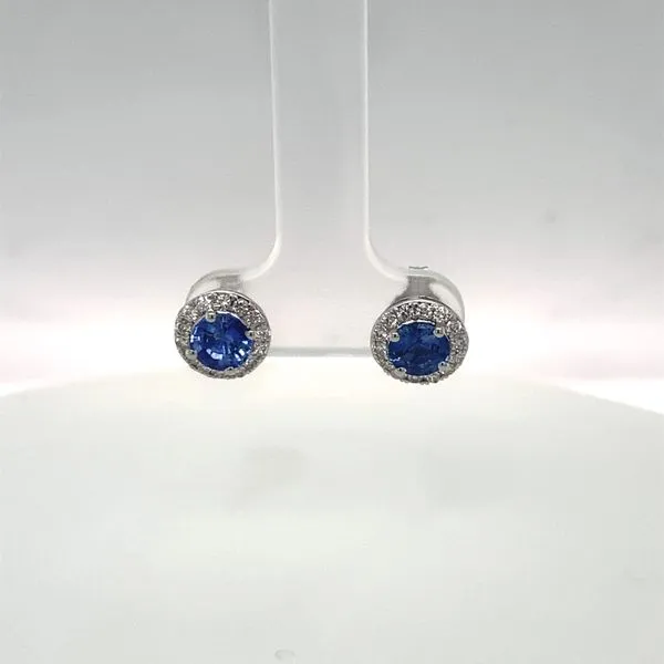 Sapphire and Diamond Earrings