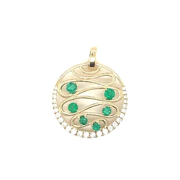 Emerald and Diamond Pendant