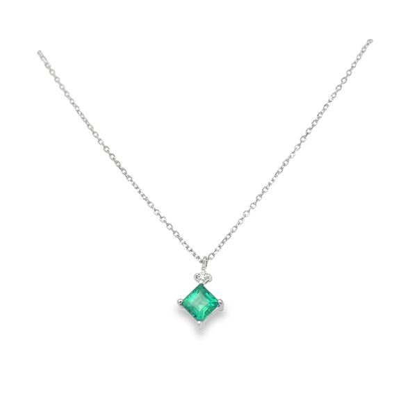 Emerald and Diamond Necklace Falls Jewelers Concord, NC