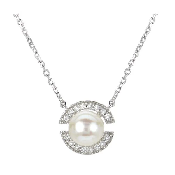 Sterling Silver Freshwater Pearl Necklace Falls Jewelers Concord, NC
