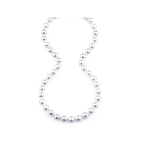 14K White Gold Pearl Necklace similar item image