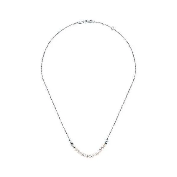 Sterling Silver Pearl String Necklace Image 2 Falls Jewelers Concord, NC