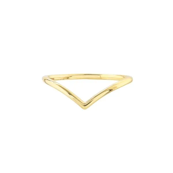 14K Yellow Gold Chevron Ring Falls Jewelers Concord, NC