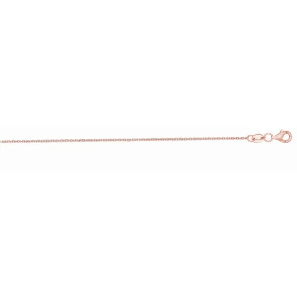 14K Gold 1.1mm Diamond Cut Cable Chain similar item image