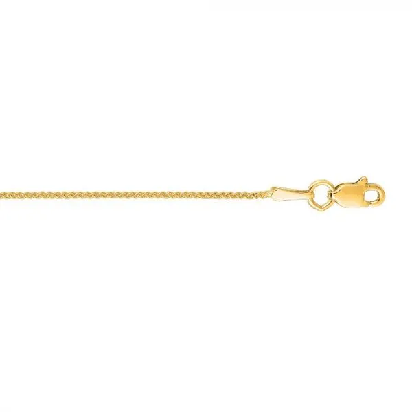 14K Yellow Gold 1.2mm Wheat Chain - 18