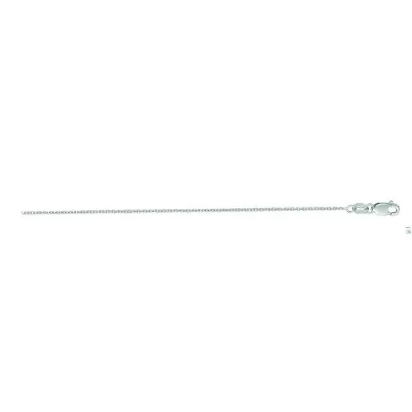 14K White Gold 16" Cable Chain Falls Jewelers Concord, NC