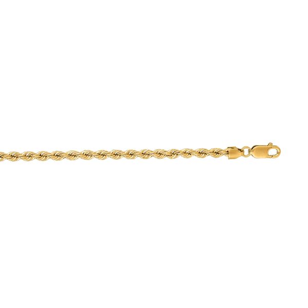 14K Yellow Gold 3mm Solid Rope Chain - 24