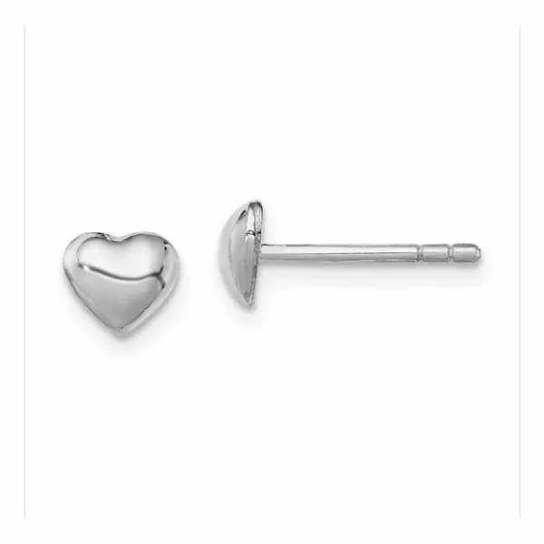 Sterling Silver Heart Children's Post Earrings Falls Jewelers Concord, NC