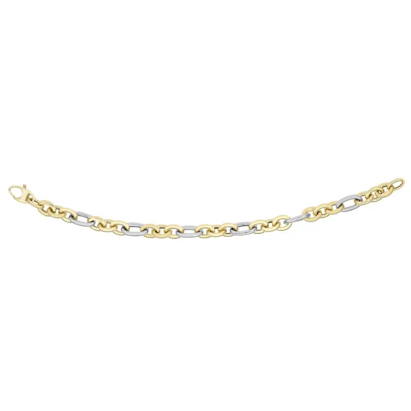 14K Two-Tone Link Bracelet similar item image