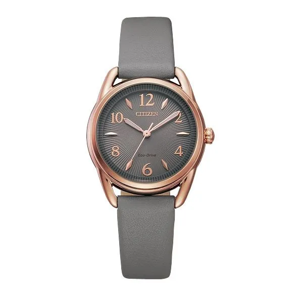 Women's Rose-Tone Accented Grey Citizen Eco-Drive Watch Falls Jewelers Concord, NC