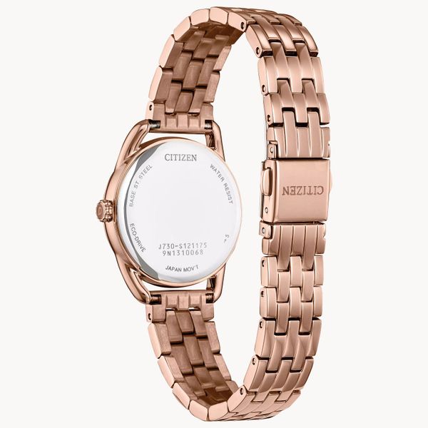 Women's Rose-Tone Citizen Eco-Drive Watch Image 3 Falls Jewelers Concord, NC