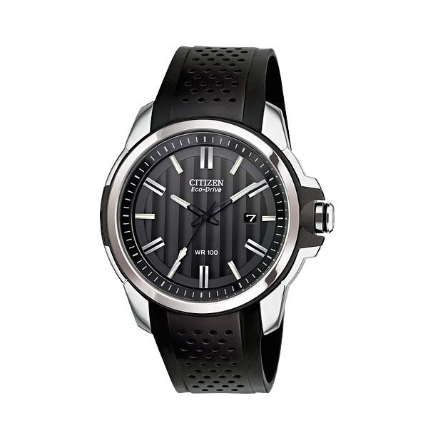 Men's Black Strap and Black Face Citizen Eco-Drive Falls Jewelers Concord, NC