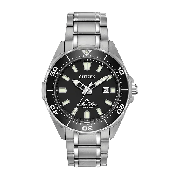 Silver and Black Titanium Promaster Dive Falls Jewelers Concord, NC