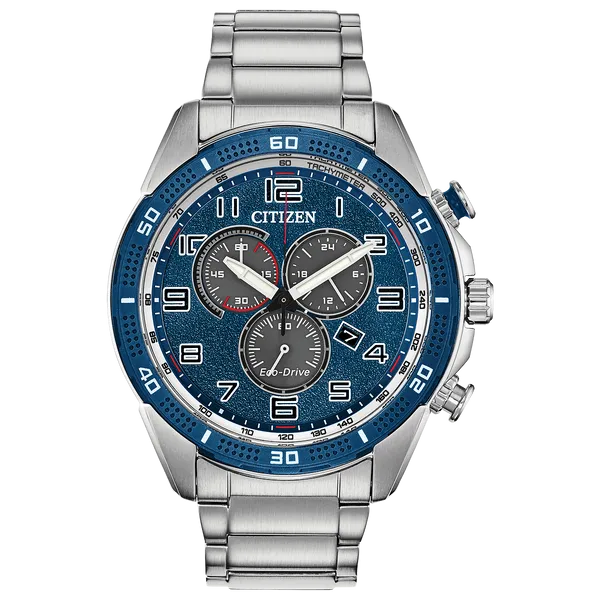 Men's Navy Chronograph CITIZEN Eco-Drive Falls Jewelers Concord, NC