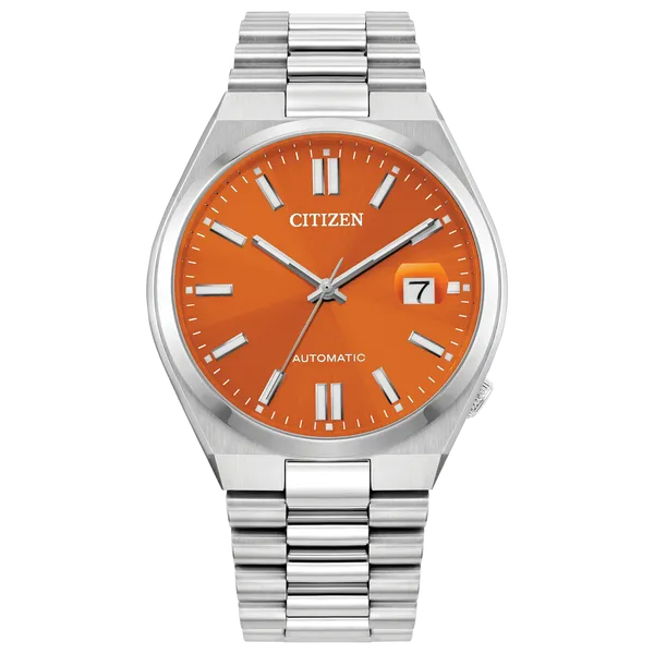 MEN AUTO WR50 SS BRAC ORNG