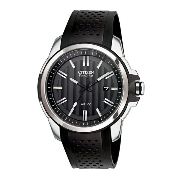 Men's Black Strap and Black Face Citizen Eco-Drive Falls Jewelers Concord, NC