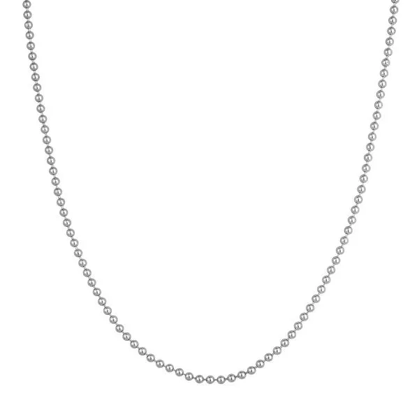 Sterling Silver Diamond-Cut Bead Chain