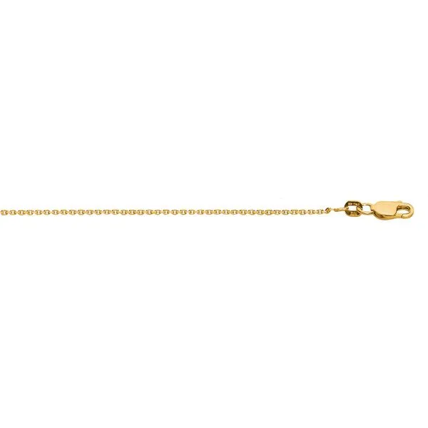 Silver 1.4mm Diamond Cut Cable Chain Falls Jewelers Concord, NC