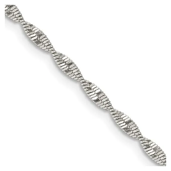 Sterling Silver 2mm Twisted Herringbone Chain