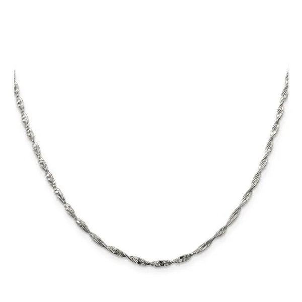 Sterling Silver 2mm Twisted Herringbone Chain