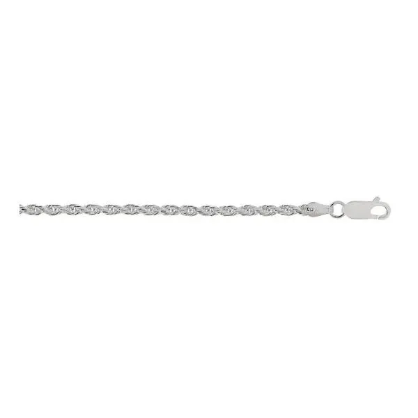 18IN Sterling Silver 2.9mm Rope Chain with Lobster Clasp Falls Jewelers Concord, NC