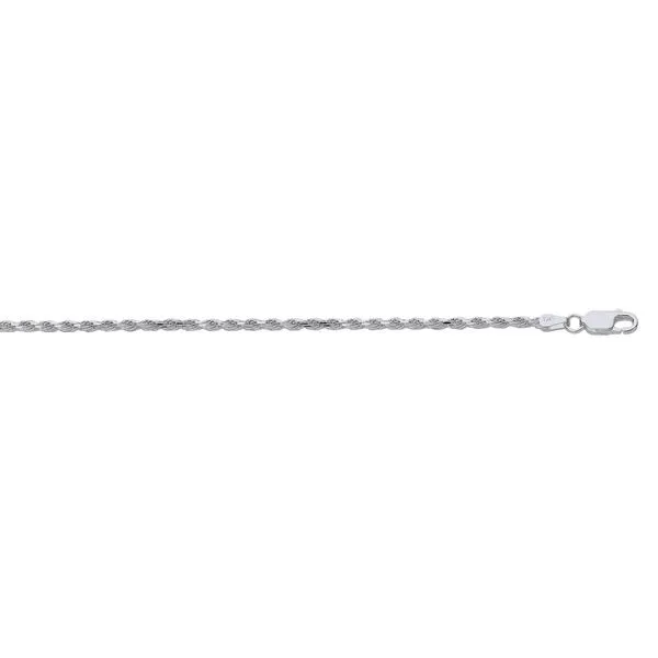 Silver 2.2 mm Rope Chain Falls Jewelers Concord, NC