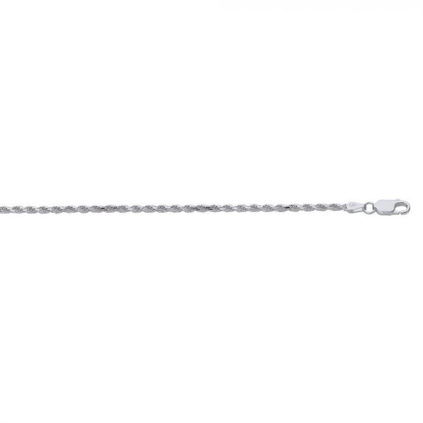 Silver 2.2mm Rope Chain Falls Jewelers Concord, NC