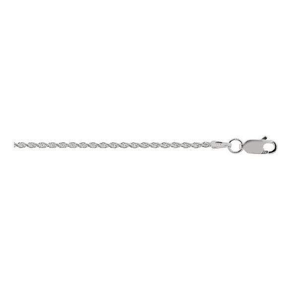 18IN Sterling Silver 1.4mm Rope Chain with Lobster Clasp Falls Jewelers Concord, NC