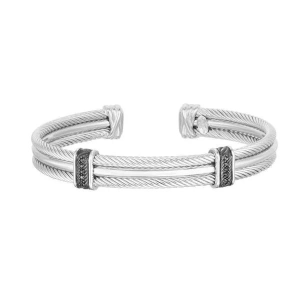 Sterling Silver Triple Strand Cable Men's Cuff similar item image