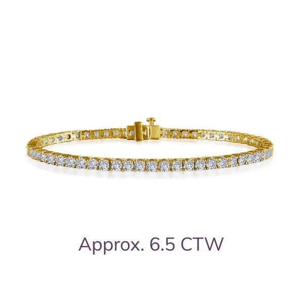 Sterling Silver Simulated Diamond Tennis Bracelet Falls Jewelers Concord, NC