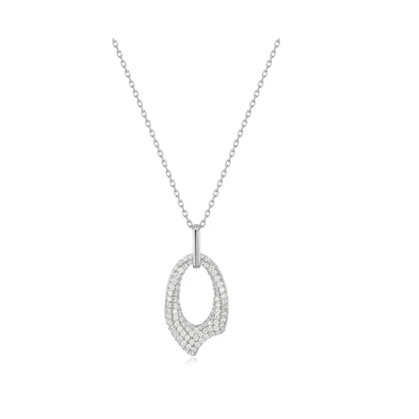 Sterling Silver Pavé Arrow Pendant Necklace Falls Jewelers Concord, NC