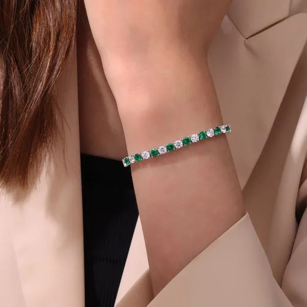 11 CTW Alternating Tennis Bracelet Image 2 Falls Jewelers Concord, NC