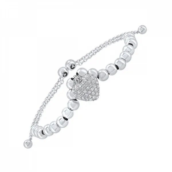 SS CZ Heart Bracelet similar item image