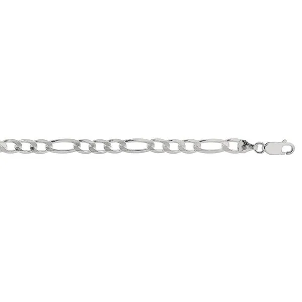 Silver 5.5mm Figaro Chain Falls Jewelers Concord, NC