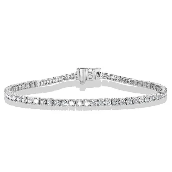 Sterling Silver Simulated Diamond Tennis Bracelet Falls Jewelers Concord, NC
