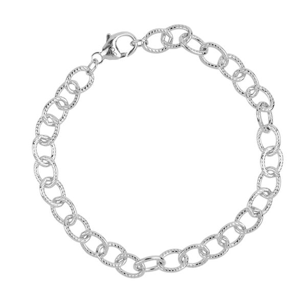 Lined Cable Link Classic Bracelet Falls Jewelers Concord, NC
