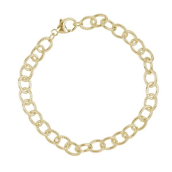 Lined Cable Link Classic Bracelet Falls Jewelers Concord, NC