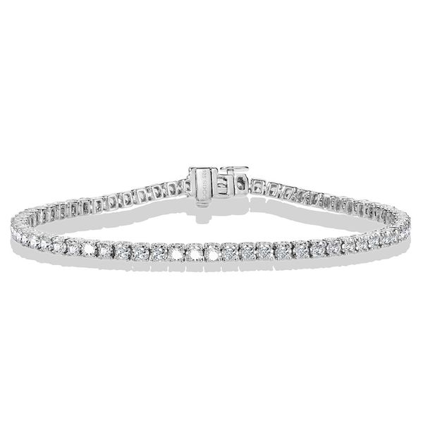 Sterling Silver Simulated Diamond Tennis Bracelet Falls Jewelers Concord, NC