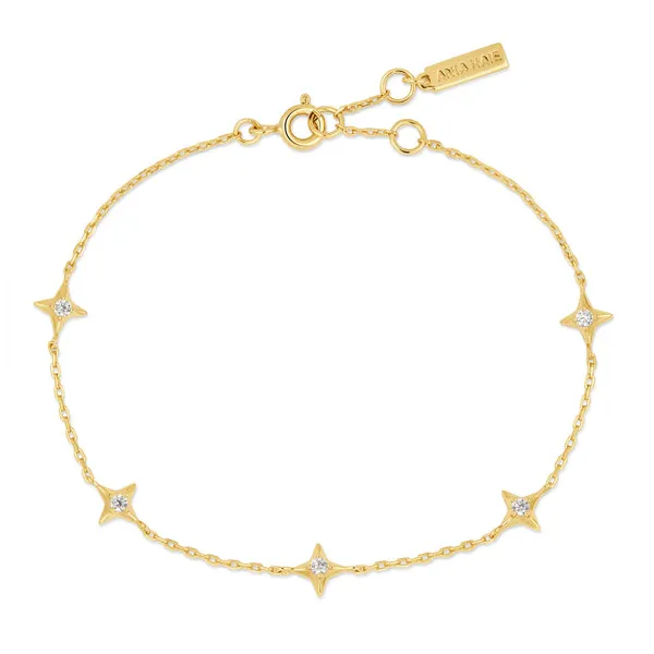 Gold Stars Station Bracelet Falls Jewelers Concord, NC