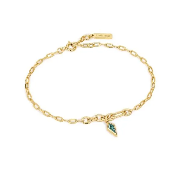 Teal Sparkle Drop Pendant Chun