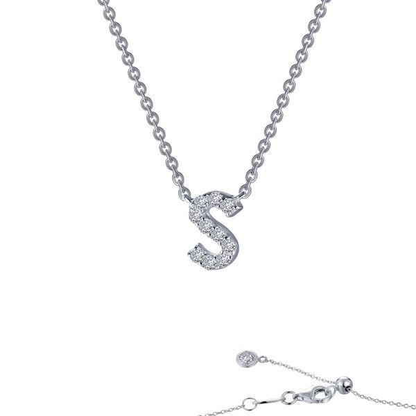 Letter S Pendant Necklace Falls Jewelers Concord, NC