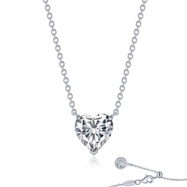 Sterling Silver Heart Solitaire Necklace Falls Jewelers Concord, NC