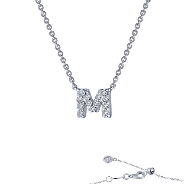 Letter M Pendant Necklace Falls Jewelers Concord, NC