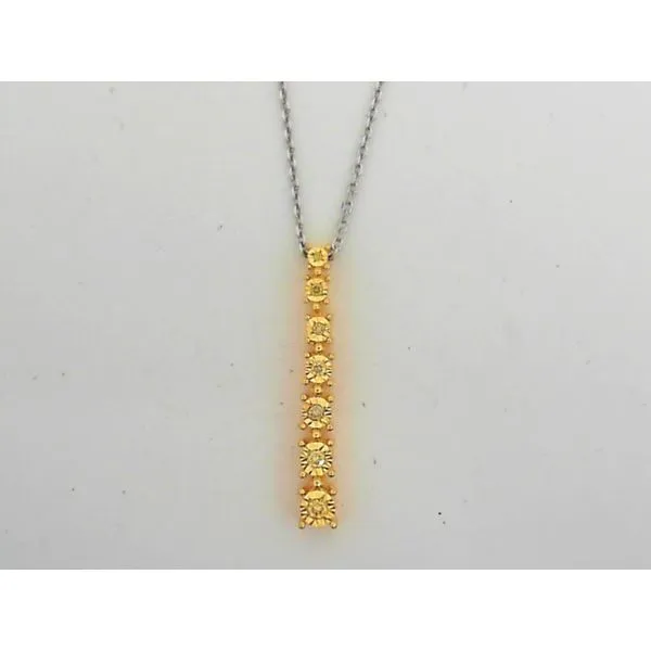 Sterling Silver 7-Stone Pendant Necklace Falls Jewelers Concord, NC